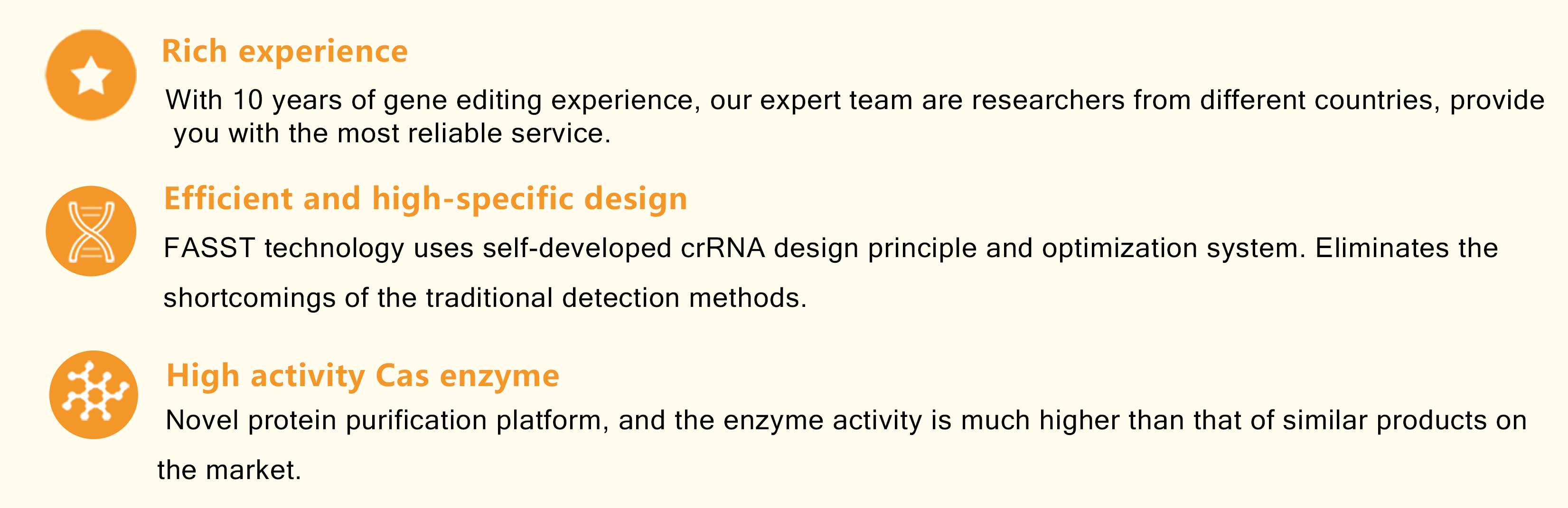 crispr detection features